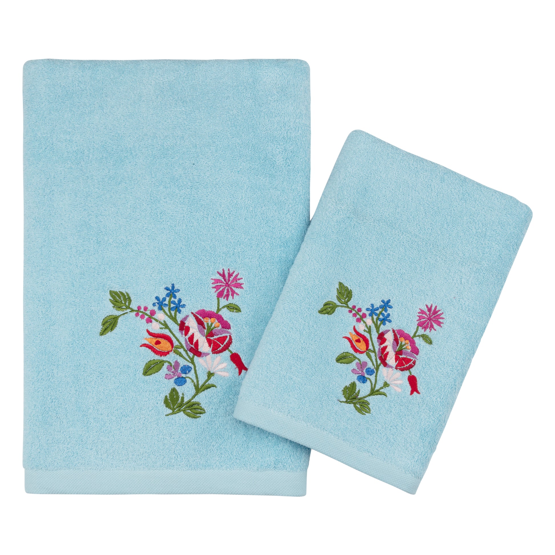 embroidery light blue towel bath towel hand towel USA Canada