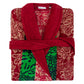 Red Green Multi Colour Bathrobe